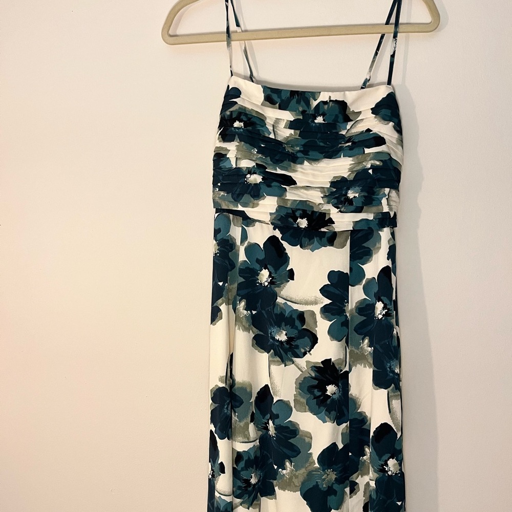 Abercrombie blue and green maxi dress